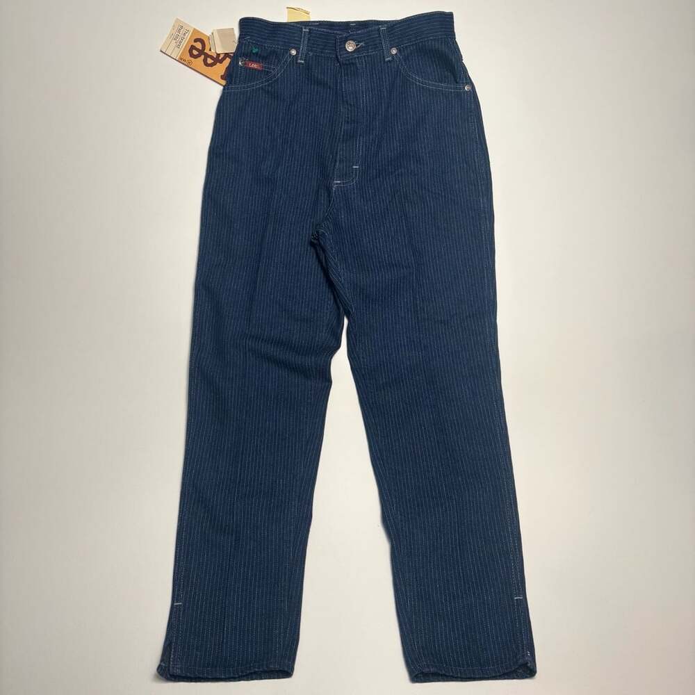 Vintage NWT Women’s Lee Ms Capri Size 12 Hickory Stripe Denim Pants
